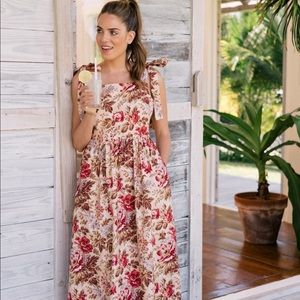 GMG Tie Shoulder Cotton Maxi